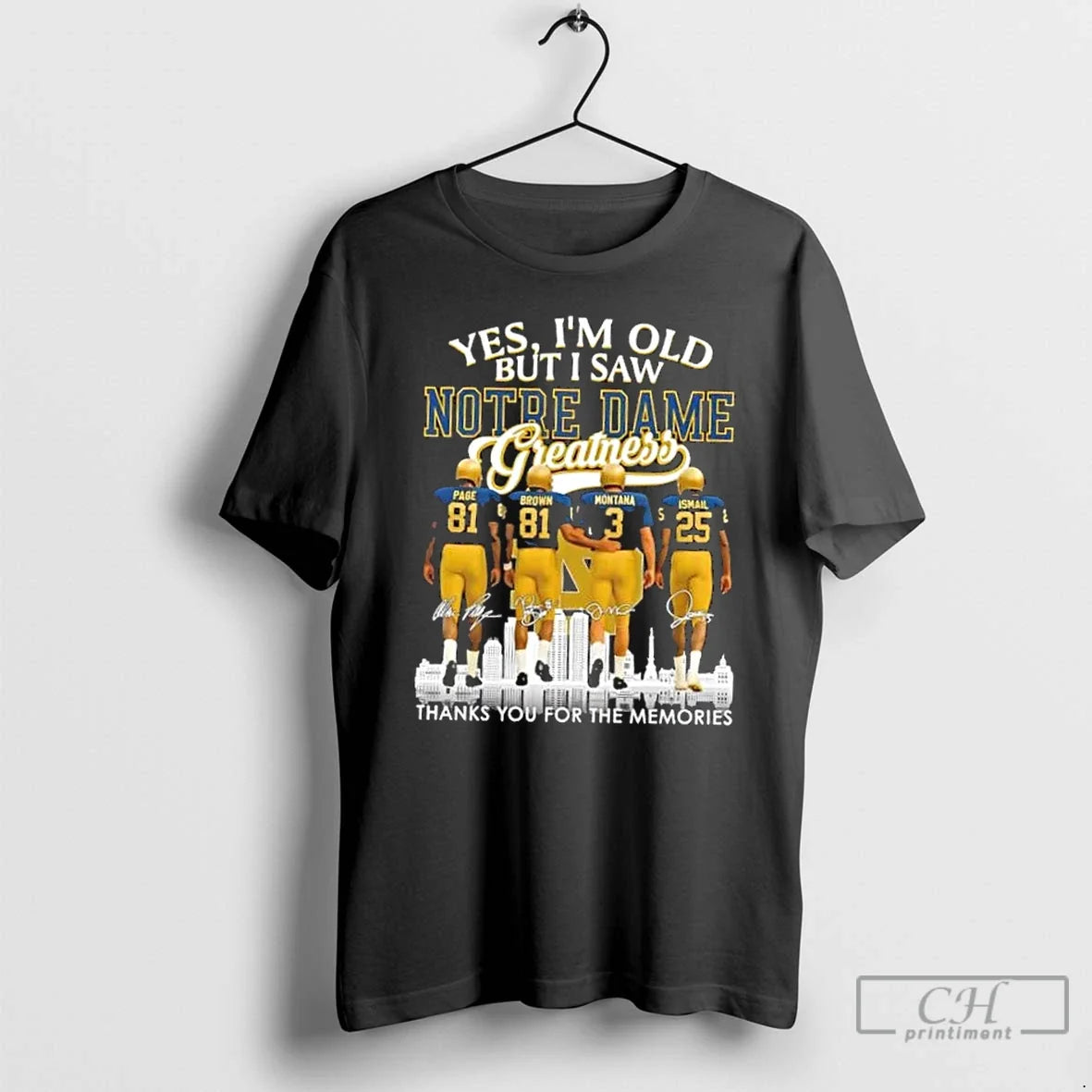 Premium Page Brown Montana Ismail Yes Im Old But I - Adult & Kids T-Shirts, Sweatshirts & Hoodies apparel design preview 1