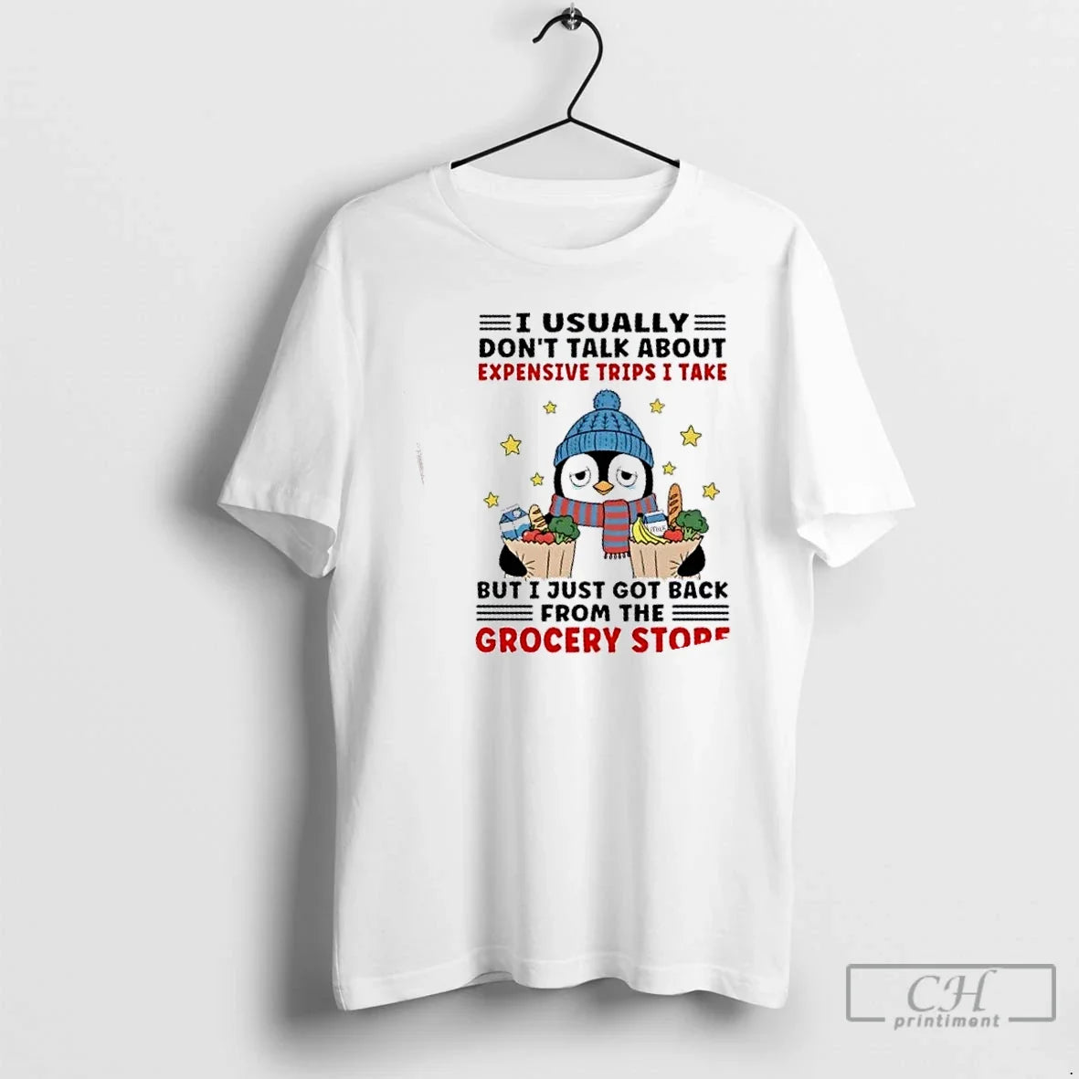 Premium Penguin I Usually Dont Talk About Expensive - Adult & Kids T-Shirts, Sweatshirts & Hoodies apparel design preview 1