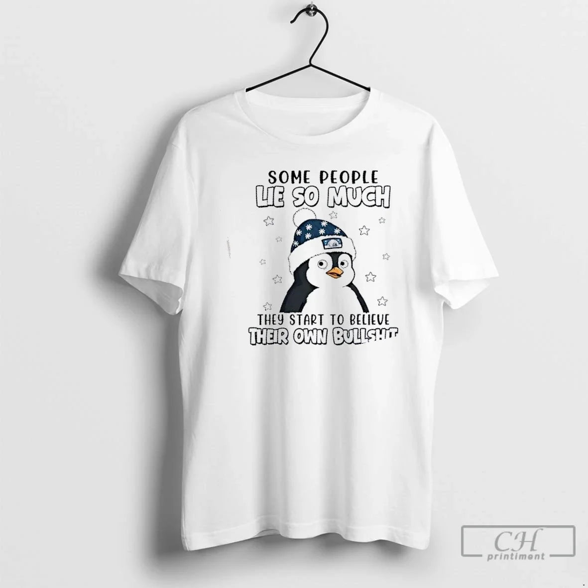 Premium Penguin Some People Lie So Much They Start To - Adult & Kids T-Shirts, Sweatshirts & Hoodies apparel design preview 1