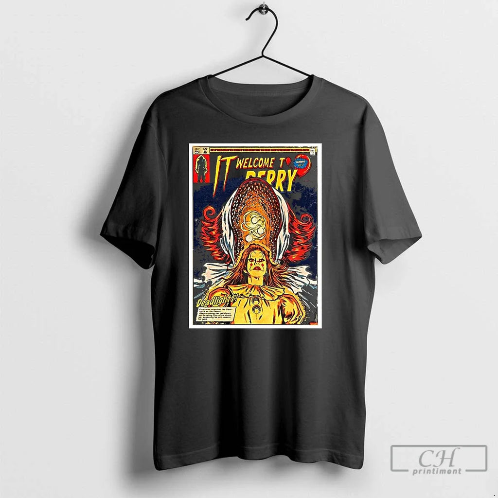Premium Pennywise It Welcome To Derry Deadlights - Adult & Kids T-Shirts, Sweatshirts & Hoodies apparel design preview 1