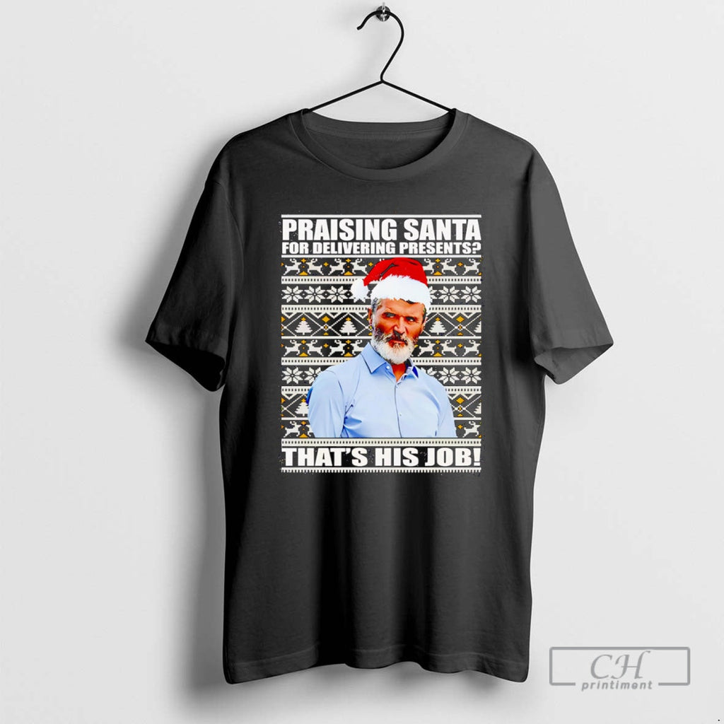 Premium Praising Santa For Delivering Presents Thats - Adult & Kids T-Shirts, Sweatshirts & Hoodies apparel design preview 1
