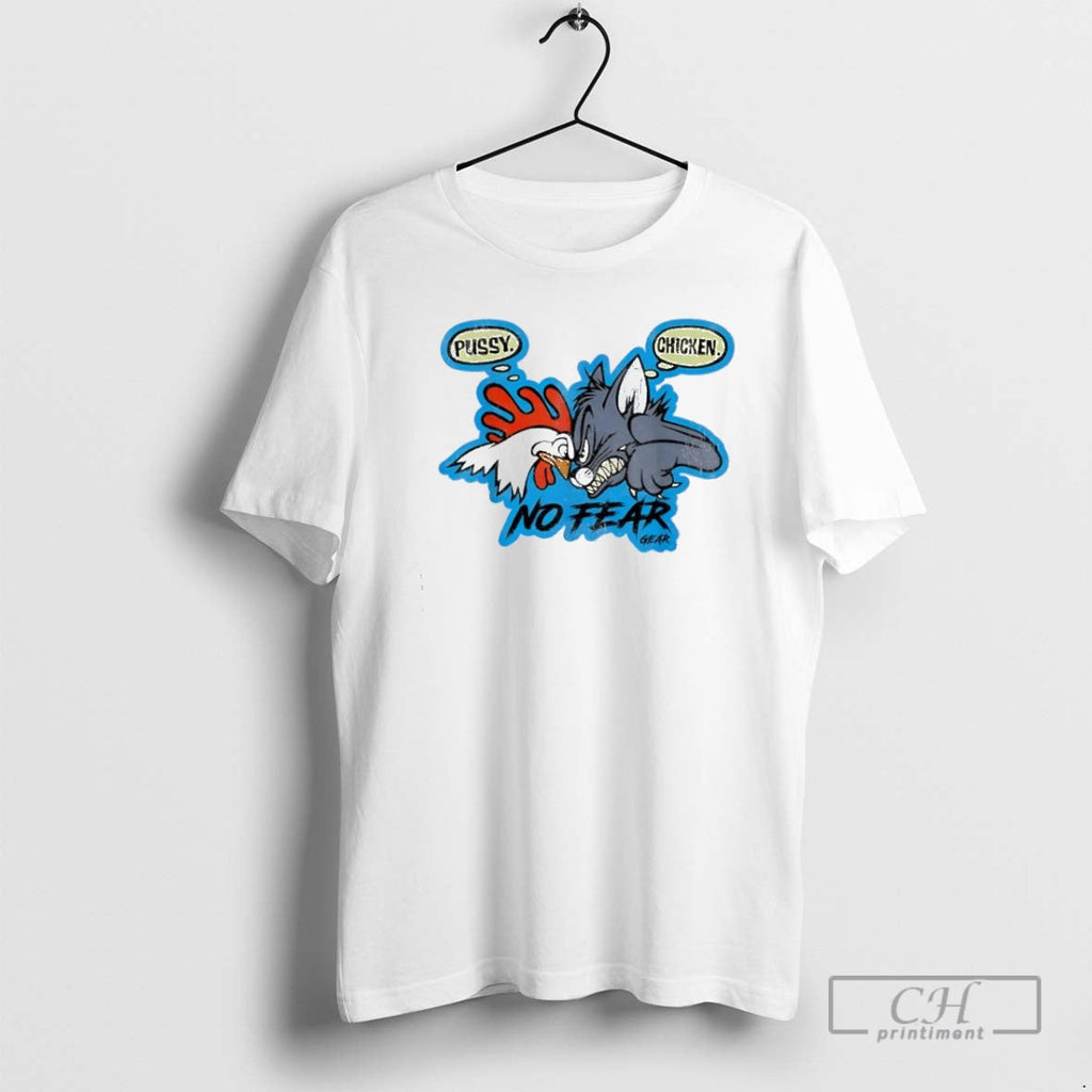 Premium Pussy Chicken No Fear Gear Cartoon Sweater - Adult & Kids T-Shirts, Sweatshirts & Hoodies apparel design preview 1