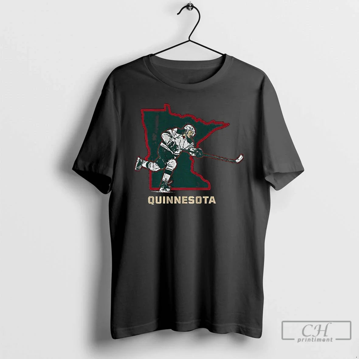 Premium Quinn Hughes Quinnesota Welcome To Minnesota - Adult & Kids T-Shirts, Sweatshirts & Hoodies apparel design preview 1