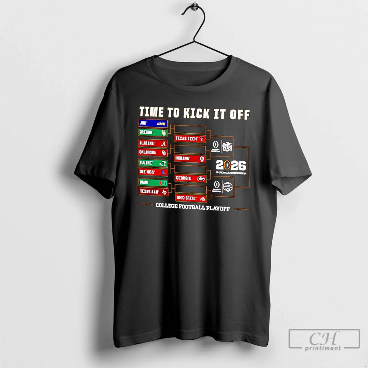 Premium Retro Brand College Football Playoff 2025 26 - Adult & Kids T-Shirts, Sweatshirts & Hoodies apparel design preview 1
