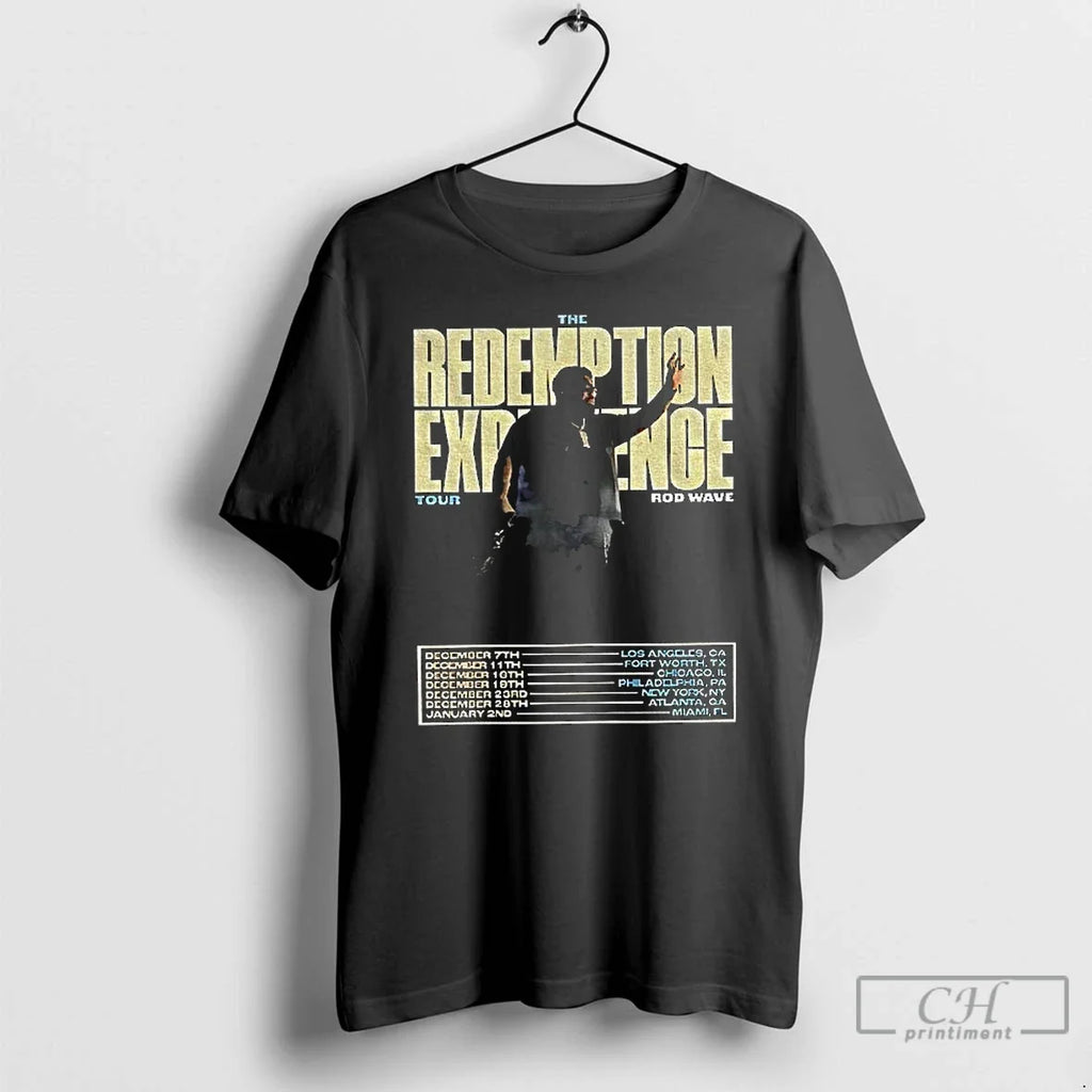 Premium Rod Wave The Redemption Experience World Tour - Adult & Kids T-Shirts, Sweatshirts & Hoodies apparel design preview 1