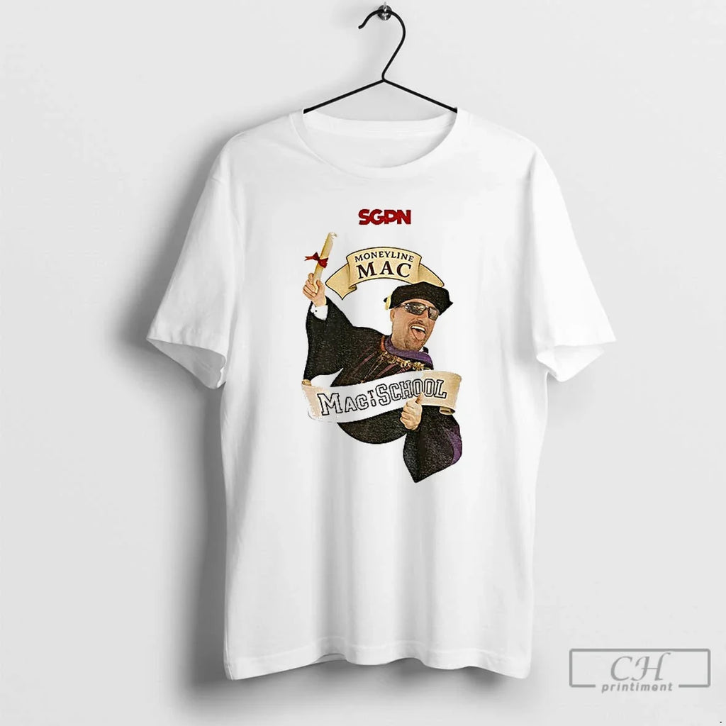 Premium Rodney Dangerfield Mac To School Moneyline - Adult & Kids T-Shirts, Sweatshirts & Hoodies apparel design preview 1