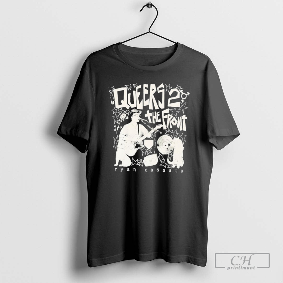 Premium Ryan Cassata Queers To The Front Sweater - Adult & Kids T-Shirts, Sweatshirts & Hoodies apparel design preview 1