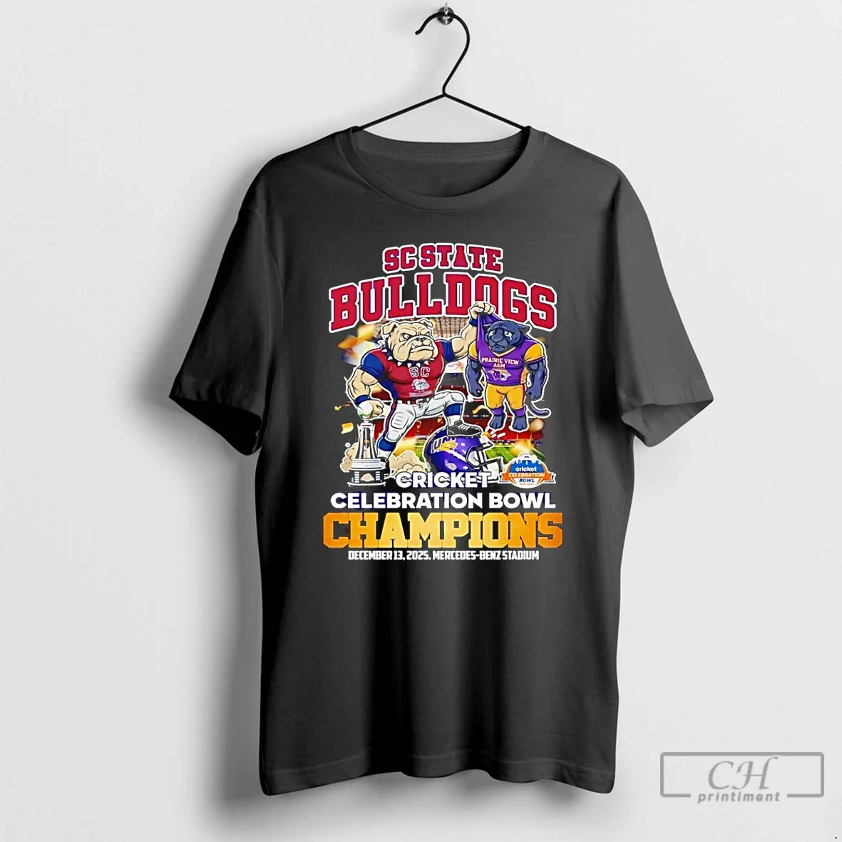 Premium Sc State Bulldogs Cricket Celebration Bowl - Adult & Kids T-Shirts, Sweatshirts & Hoodies apparel design preview 1