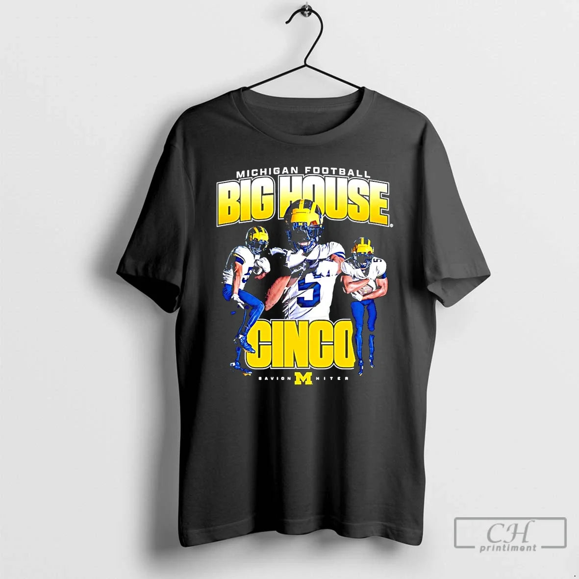 Premium Savion Hiter Big House Cinco Michigan - Adult & Kids T-Shirts, Sweatshirts & Hoodies apparel design preview 1
