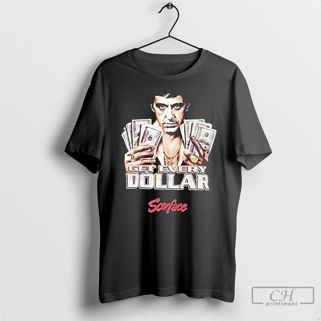 Premium Scarface Tony Montana Get Every Dollar - Adult & Kids T-Shirts, Sweatshirts & Hoodies apparel design preview 1