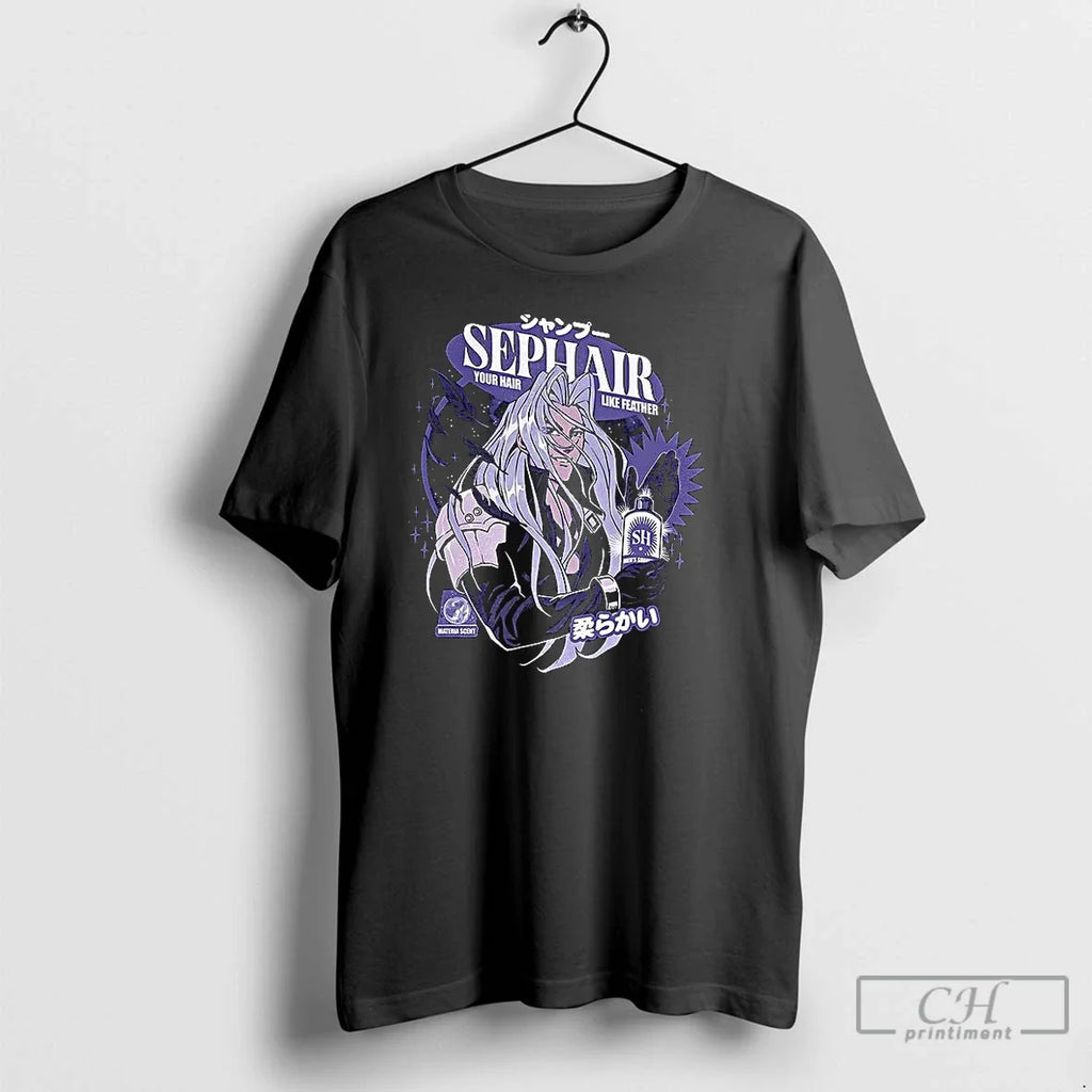 Premium Sephair Your Hair Like Feather Sephiroth - Adult & Kids T-Shirts, Sweatshirts & Hoodies apparel design preview 1