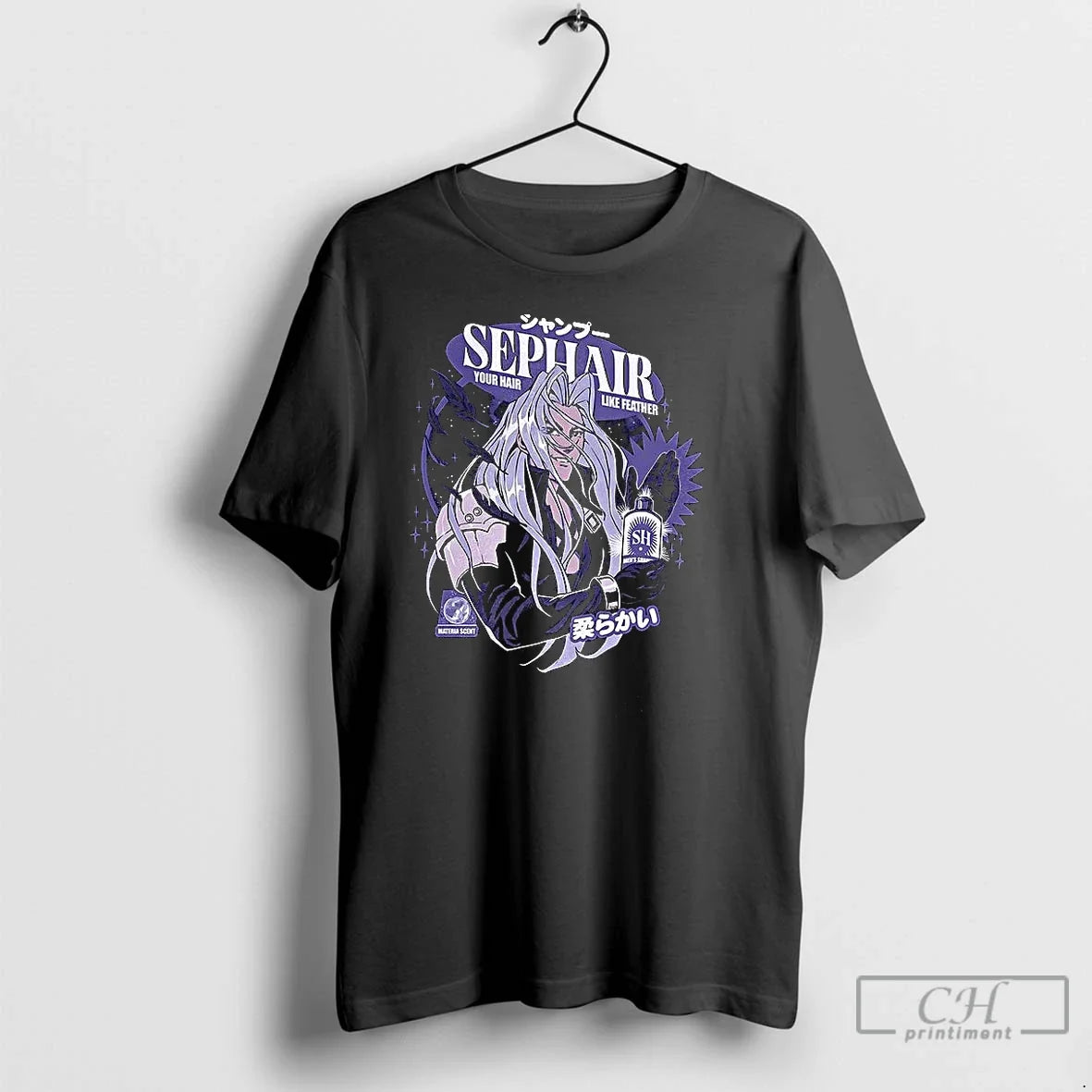 Premium Sephair Your Hair Like Feather Sephiroth - Adult & Kids T-Shirts, Sweatshirts & Hoodies apparel design preview 1