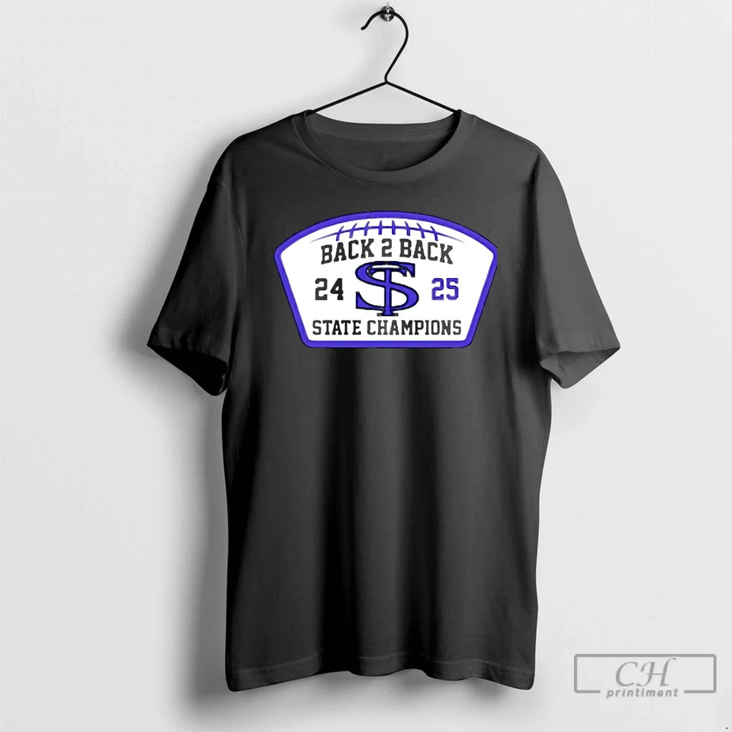 Premium Shawsheen Tech Back 2 24 25 State Champions - Adult & Kids T-Shirts, Sweatshirts & Hoodies apparel design preview 1