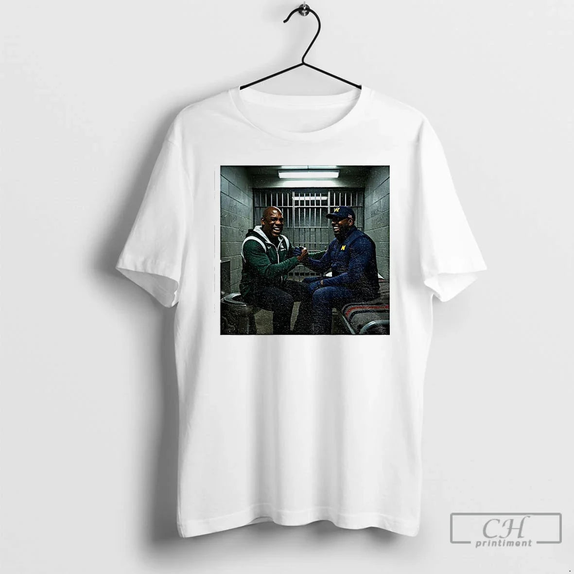 Premium Sherrone Moore Vs Mel Tucker Go Blue In - Adult & Kids T-Shirts, Sweatshirts & Hoodies apparel design preview 1