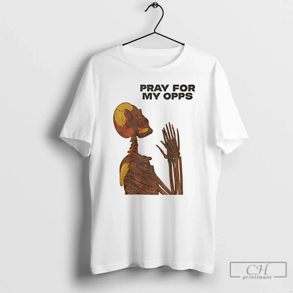 Premium Skull Pray For My Opps Matthew - Adult & Kids T-Shirts, Sweatshirts & Hoodies apparel design preview 1