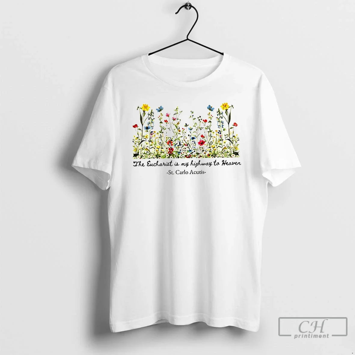 Premium St Carlo Acutis The Eucharist Is My Highway - Adult & Kids T-Shirts, Sweatshirts & Hoodies apparel design preview 1