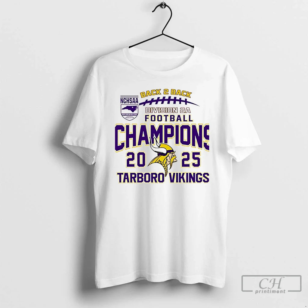 Premium Tarboro Vikings 2025 Nchsaa Division 2a - Adult & Kids T-Shirts, Sweatshirts & Hoodies apparel design preview 1