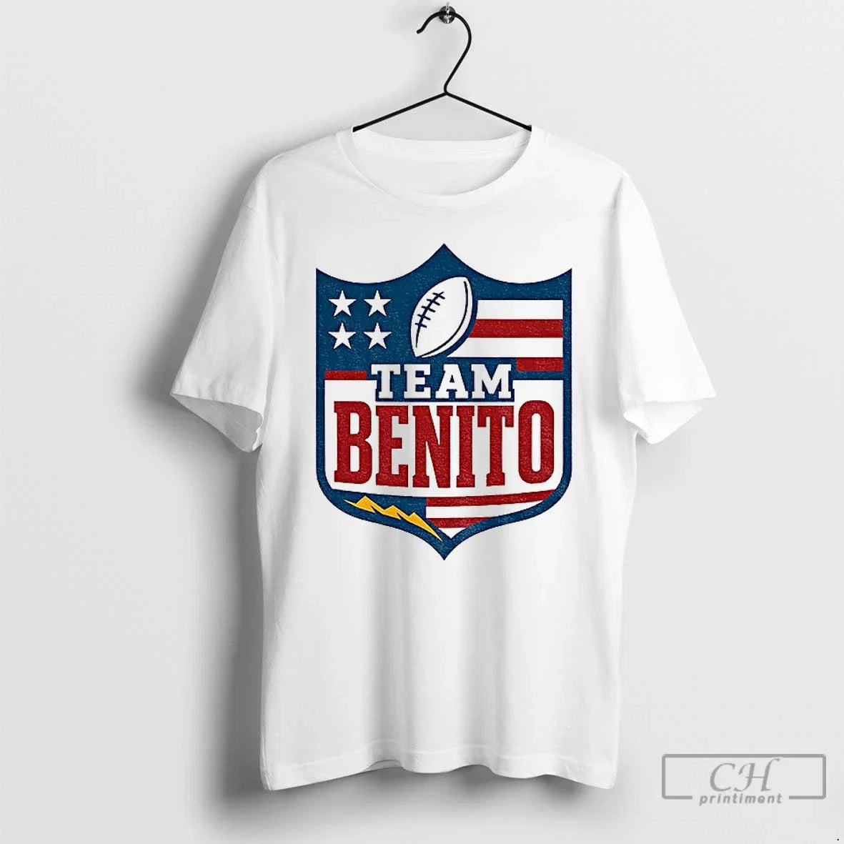Premium Team Benito Funny Football Logo Bad Bunny - Adult & Kids T-Shirts, Sweatshirts & Hoodies apparel design preview 1