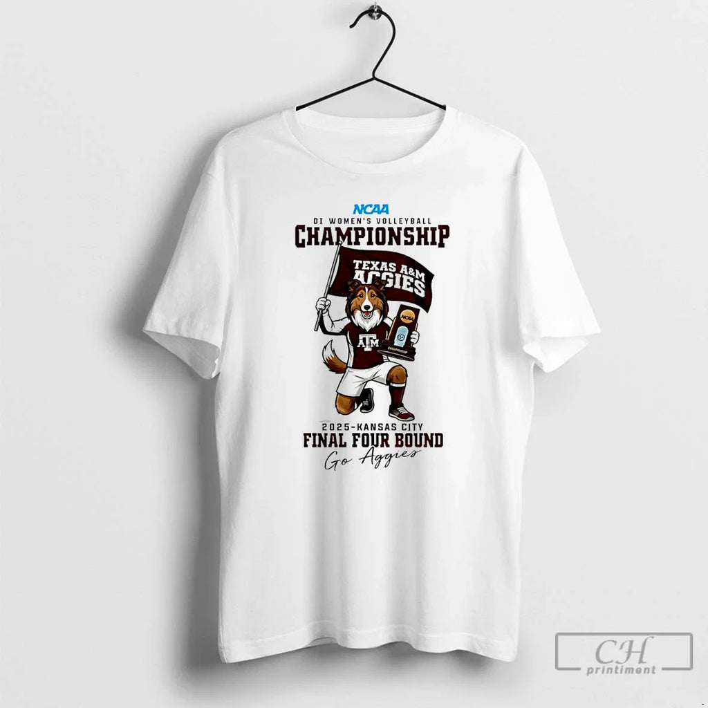 Premium Texas Am Aggies 2025 Di Womens Volleyball - Adult & Kids T-Shirts, Sweatshirts & Hoodies apparel design preview 1