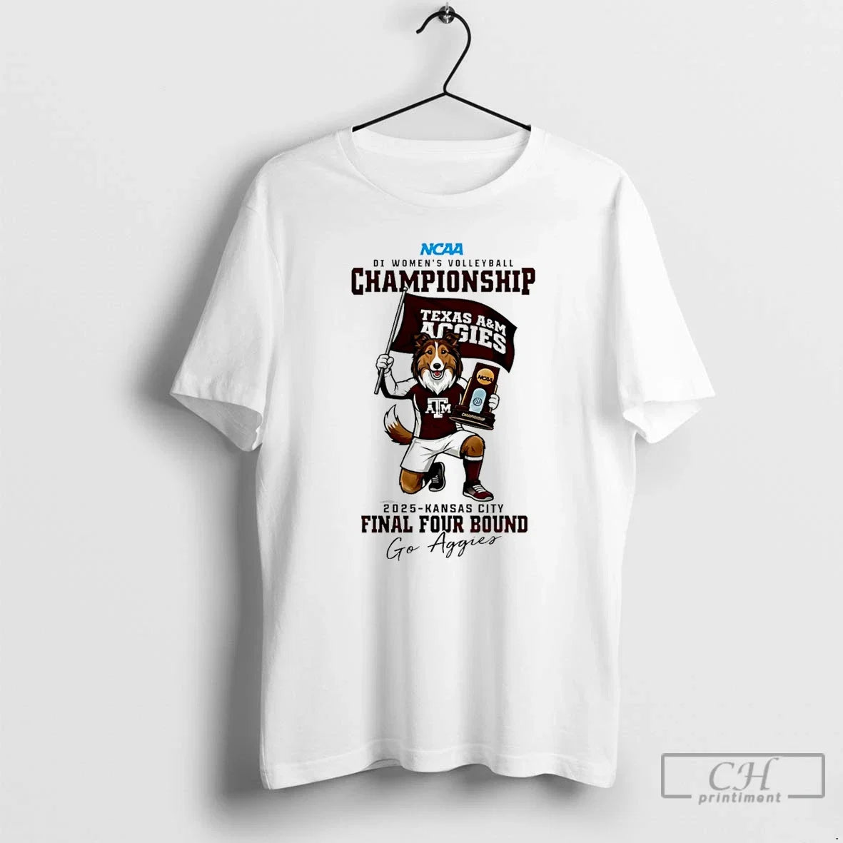 Premium Texas Am Aggies 2025 Di Womens Volleyball - Adult & Kids T-Shirts, Sweatshirts & Hoodies apparel design preview 1