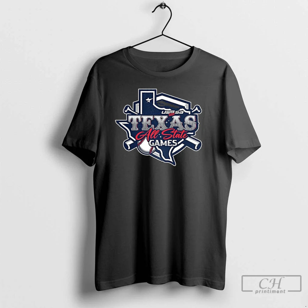 Premium Texas All State Games 2025 Usssa Logo - Adult & Kids T-Shirts, Sweatshirts & Hoodies apparel design preview 1