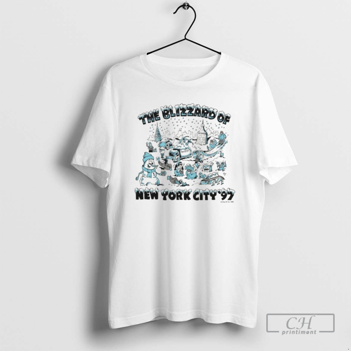 Premium The Blizzard Of New York City 97 Only Ny - Adult & Kids T-Shirts, Sweatshirts & Hoodies apparel design preview 1