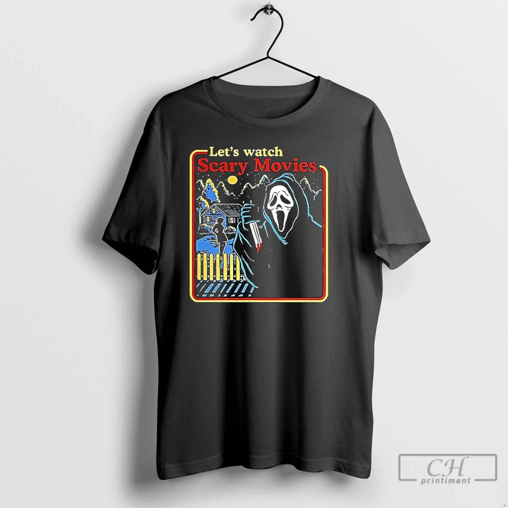 Premium The Ghostface Scream 1996 Lets Watch Scary - Adult & Kids T-Shirts, Sweatshirts & Hoodies apparel design preview 1