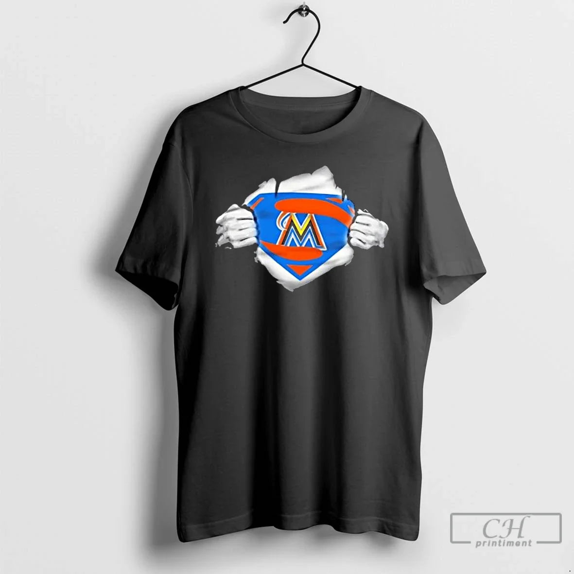 Premium The Miami Marlins Are My Superpower - Adult & Kids T-Shirts, Sweatshirts & Hoodies apparel design preview 1