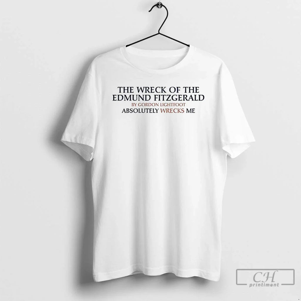 Premium The Wreck Of Edmund Fitzgerald By Gordon - Adult & Kids T-Shirts, Sweatshirts & Hoodies apparel design preview 1