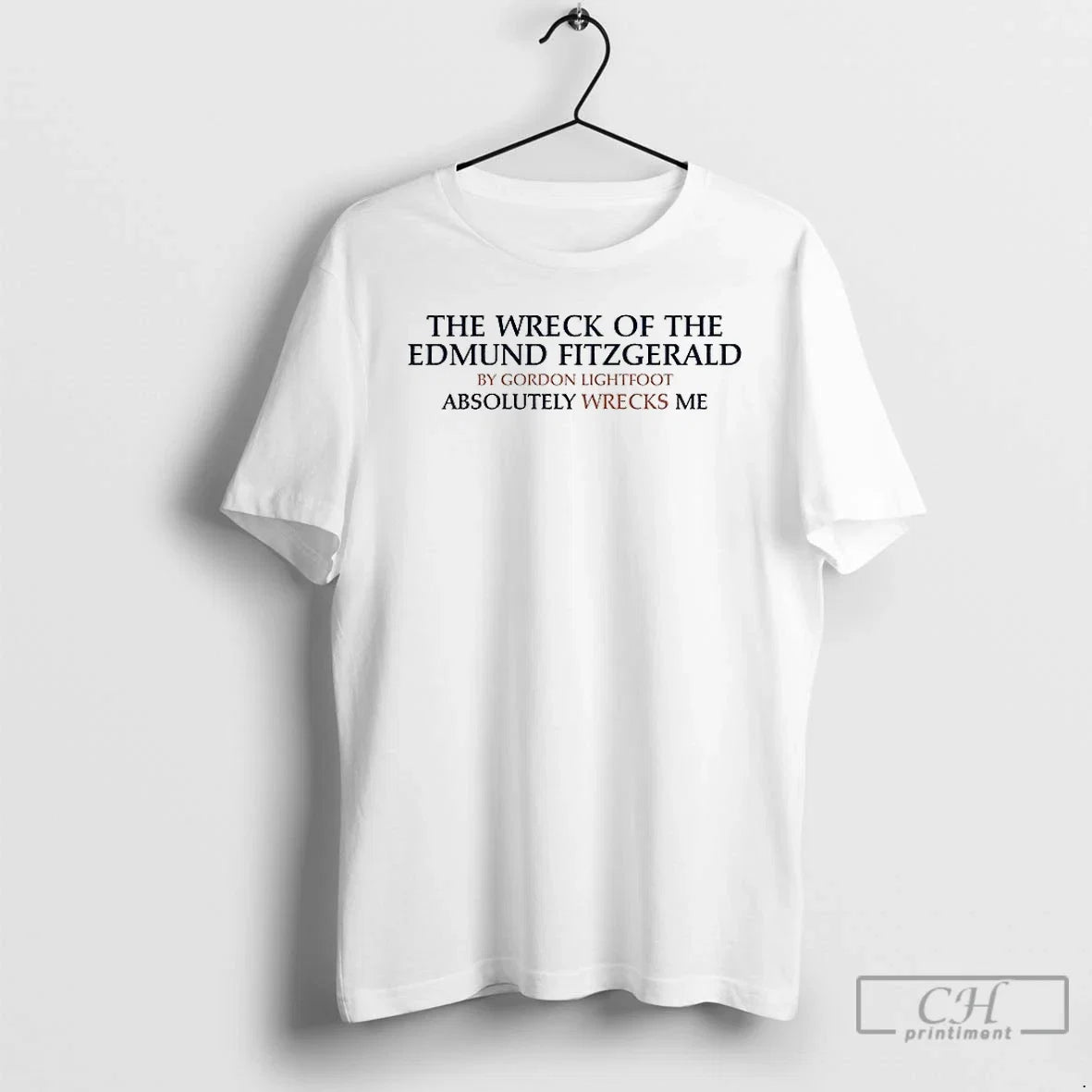Premium The Wreck Of Edmund Fitzgerald By Gordon - Adult & Kids T-Shirts, Sweatshirts & Hoodies apparel design preview 1