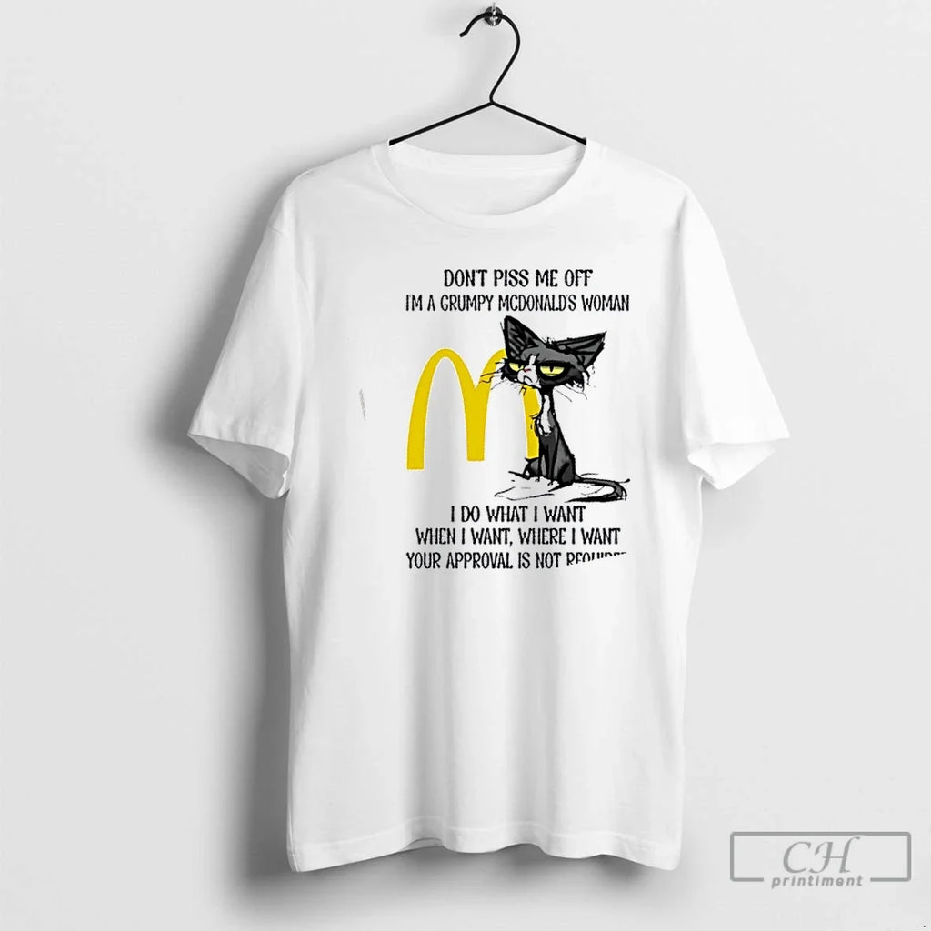 Premium Tired Cat Dont Piss Me Off Im A Grumpy - Adult & Kids T-Shirts, Sweatshirts & Hoodies apparel design preview 1