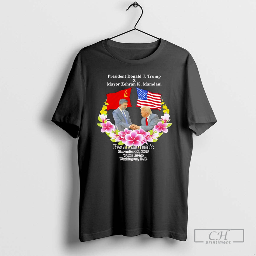 Premium Trump And Zohran Mamdani Peace Summit Sweater - Adult & Kids T-Shirts, Sweatshirts & Hoodies apparel design preview 1