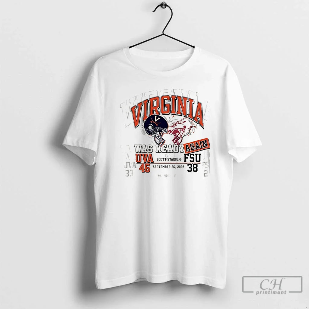 Premium Uva Football Beats Fsu Was Ready Again 2025 - Adult & Kids T-Shirts, Sweatshirts & Hoodies apparel design preview 1