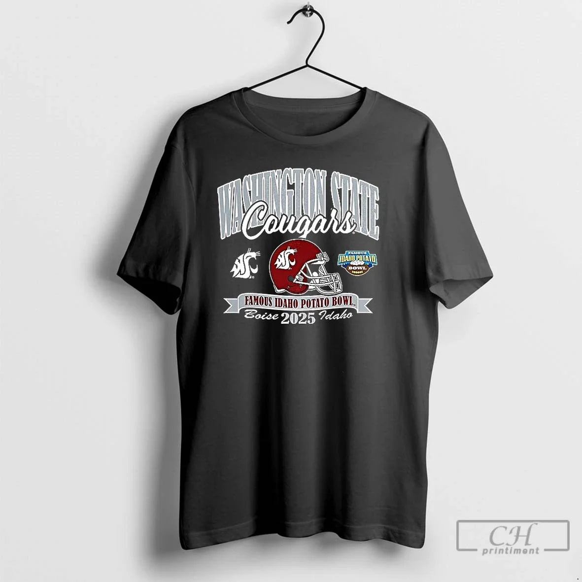 Premium Washington State Cougars Football 2025 Potato - Adult & Kids T-Shirts, Sweatshirts & Hoodies apparel design preview 1