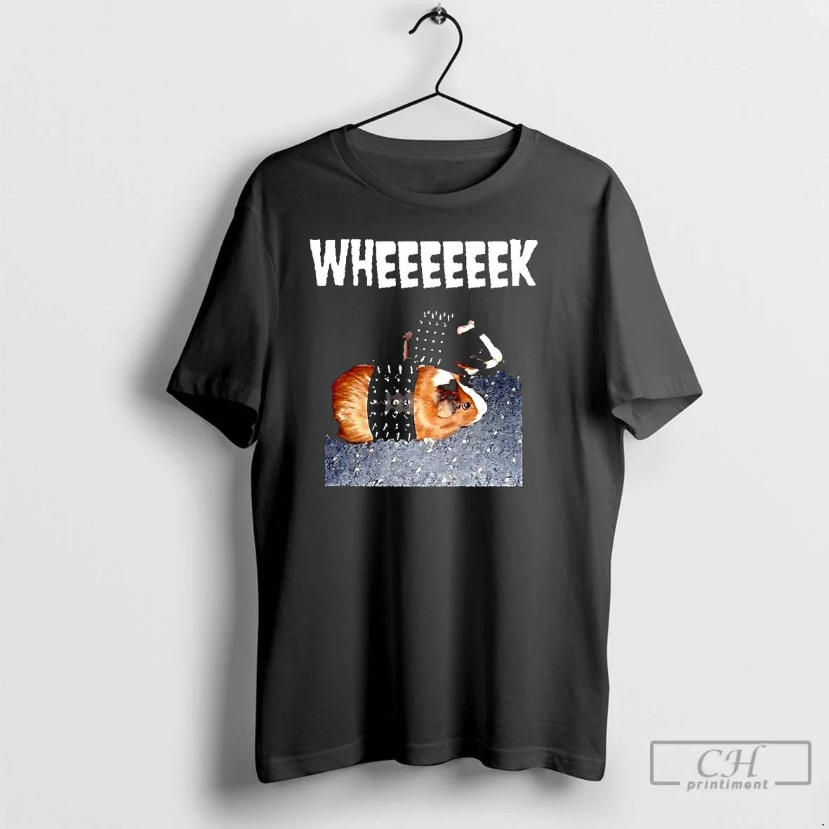 Premium Wheeeeeek Hamsters Wearing A Studded Belt - Adult & Kids T-Shirts, Sweatshirts & Hoodies apparel design preview 1