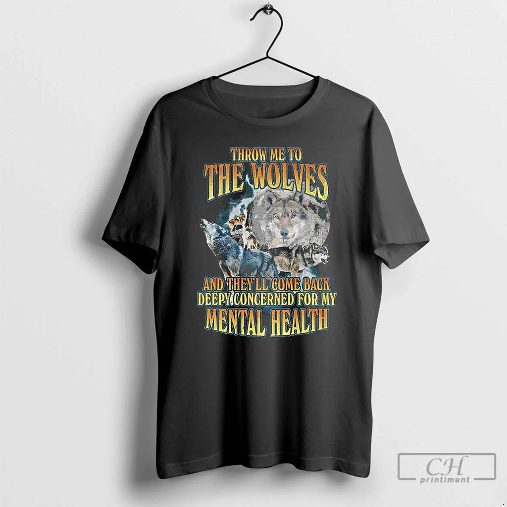 Premium Wolf Throw Me To The Wolves And Theyll Come - Adult & Kids T-Shirts, Sweatshirts & Hoodies apparel design preview 1