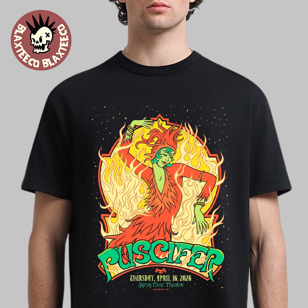 Puscifer Akron Ohio 2026 Venue Poster At Civic - Adult & Kids T-Shirts, Sweatshirts & Hoodies apparel design preview 1