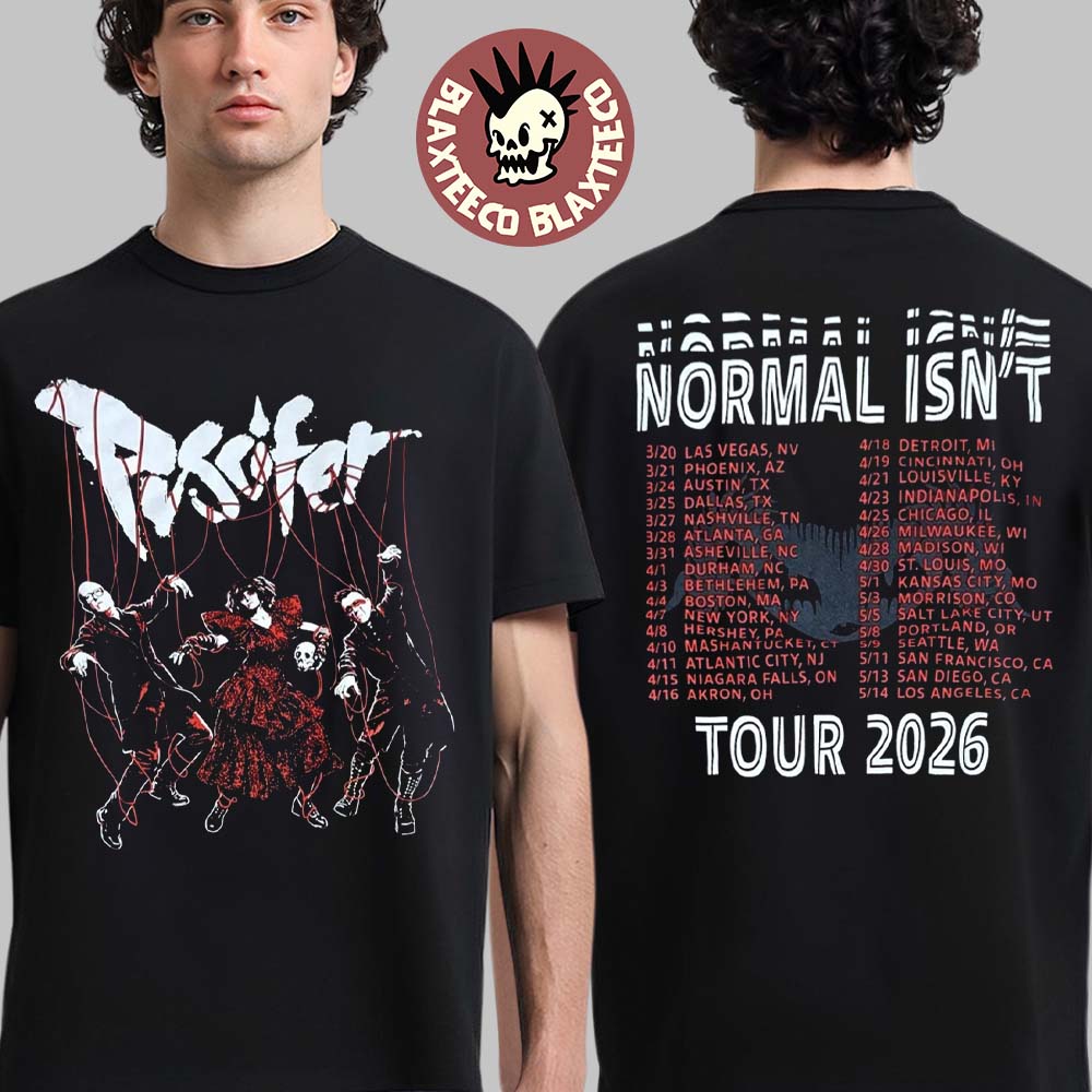 Puscifer Normal Isn't Tour 2026 North America Merch - Adult & Kids T-Shirts, Sweatshirts & Hoodies apparel design preview 1