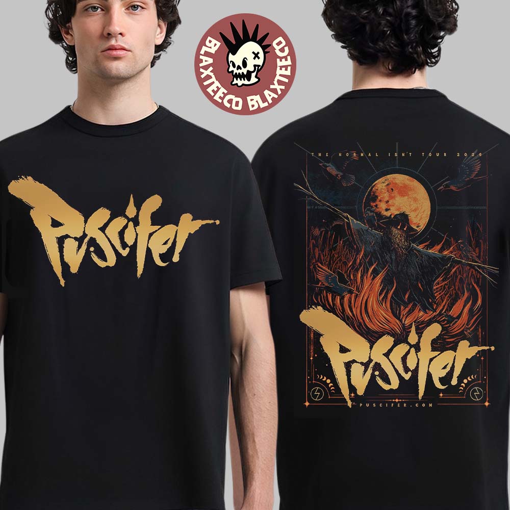 Puscifer The Normal Isn't Tour 2026 VIP Poster - Adult & Kids T-Shirts, Sweatshirts & Hoodies apparel design preview 1