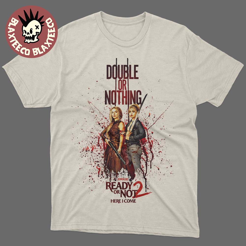 Ready Or Not 2 Here I Come Official Poster Double - Adult & Kids T-Shirts, Sweatshirts & Hoodies apparel design preview 1