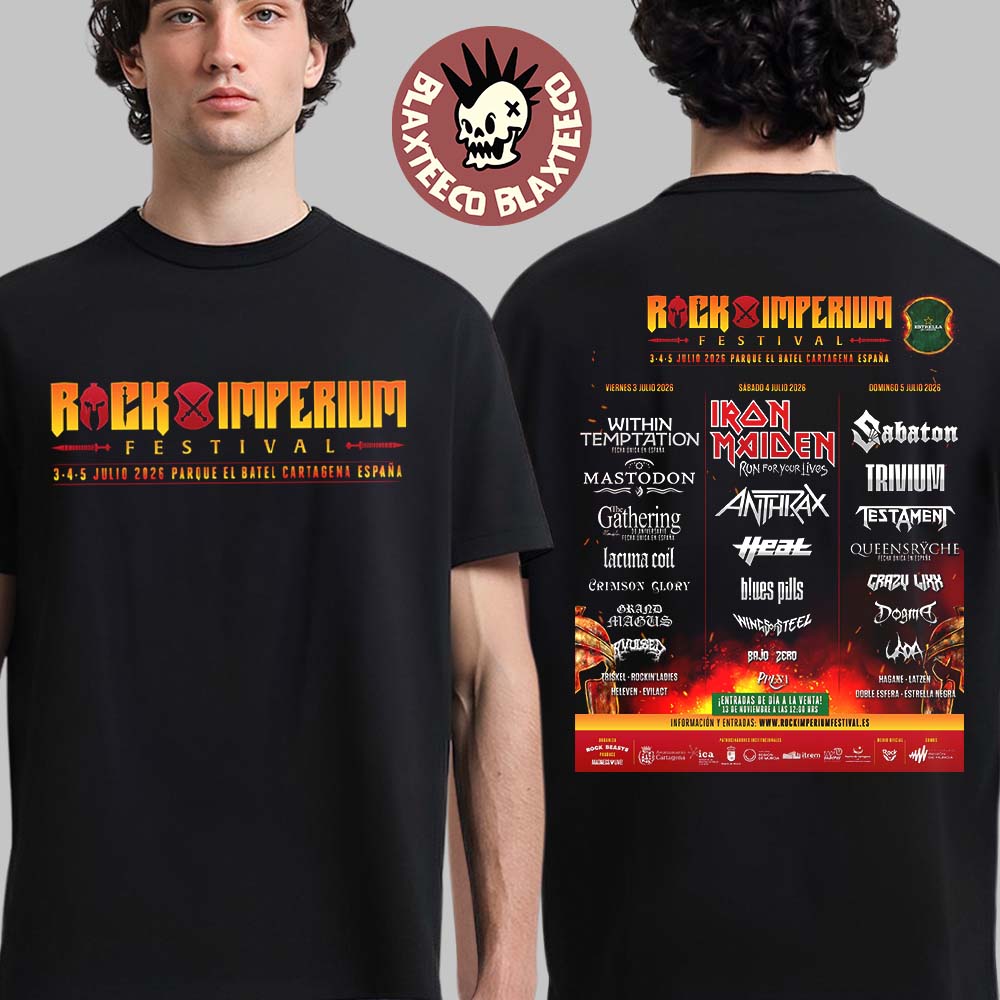 Rock Imperium Festival 2026 Lineup In Cartagena Spain - Adult & Kids T-Shirts, Sweatshirts & Hoodies apparel design preview 1