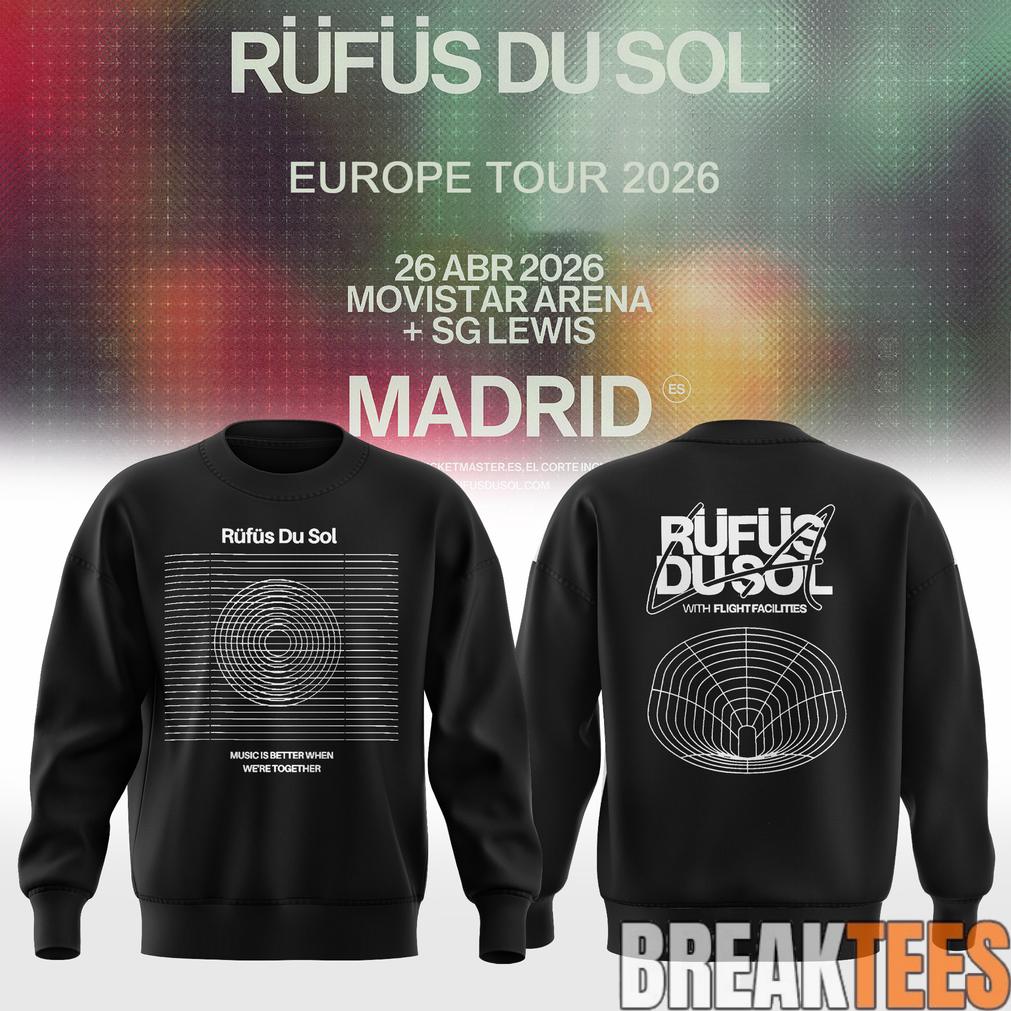 Rufus Du Sol 2026 Tour Special Edition - Adult & Kids T-Shirts, Sweatshirts & Hoodies apparel design preview 1