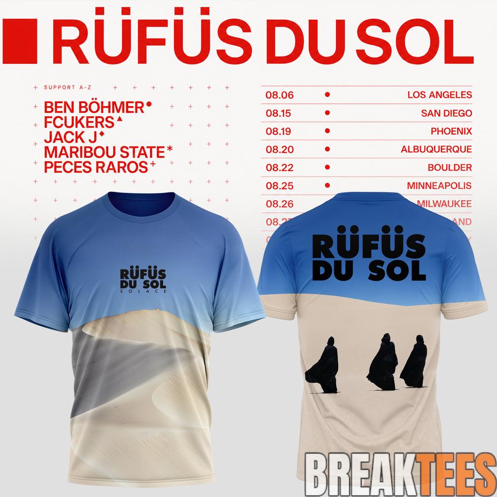 Rufus Du Sol 2026 Tour Special Edition - Adult & Kids T-Shirts, Sweatshirts & Hoodies apparel design preview 1