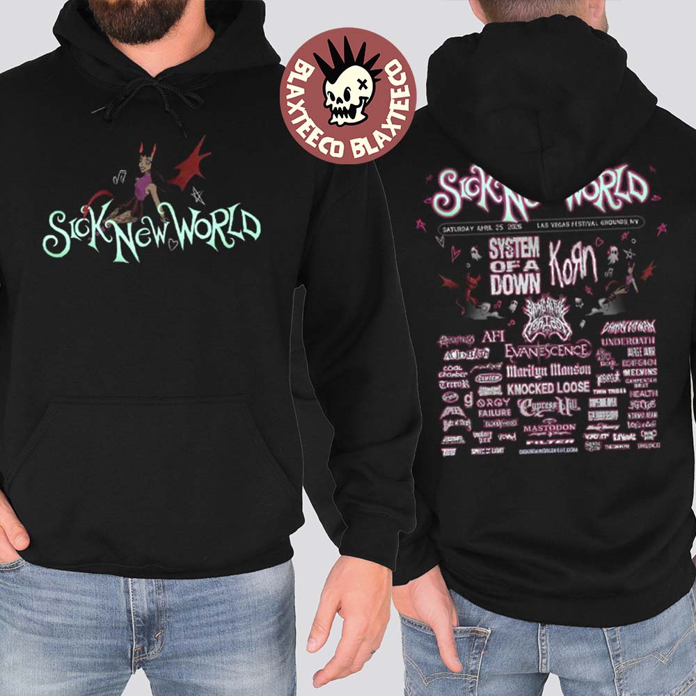 Sick New World Las Vegas 2026 Festival Merch At - Adult & Kids T-Shirts, Sweatshirts & Hoodies apparel design preview 1