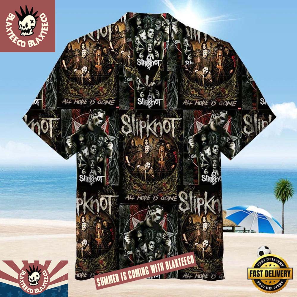 Slipknot Rock Band All Hope is Gone Summer Hawaiian - Adult & Kids T-Shirts, Sweatshirts & Hoodies apparel design preview 1