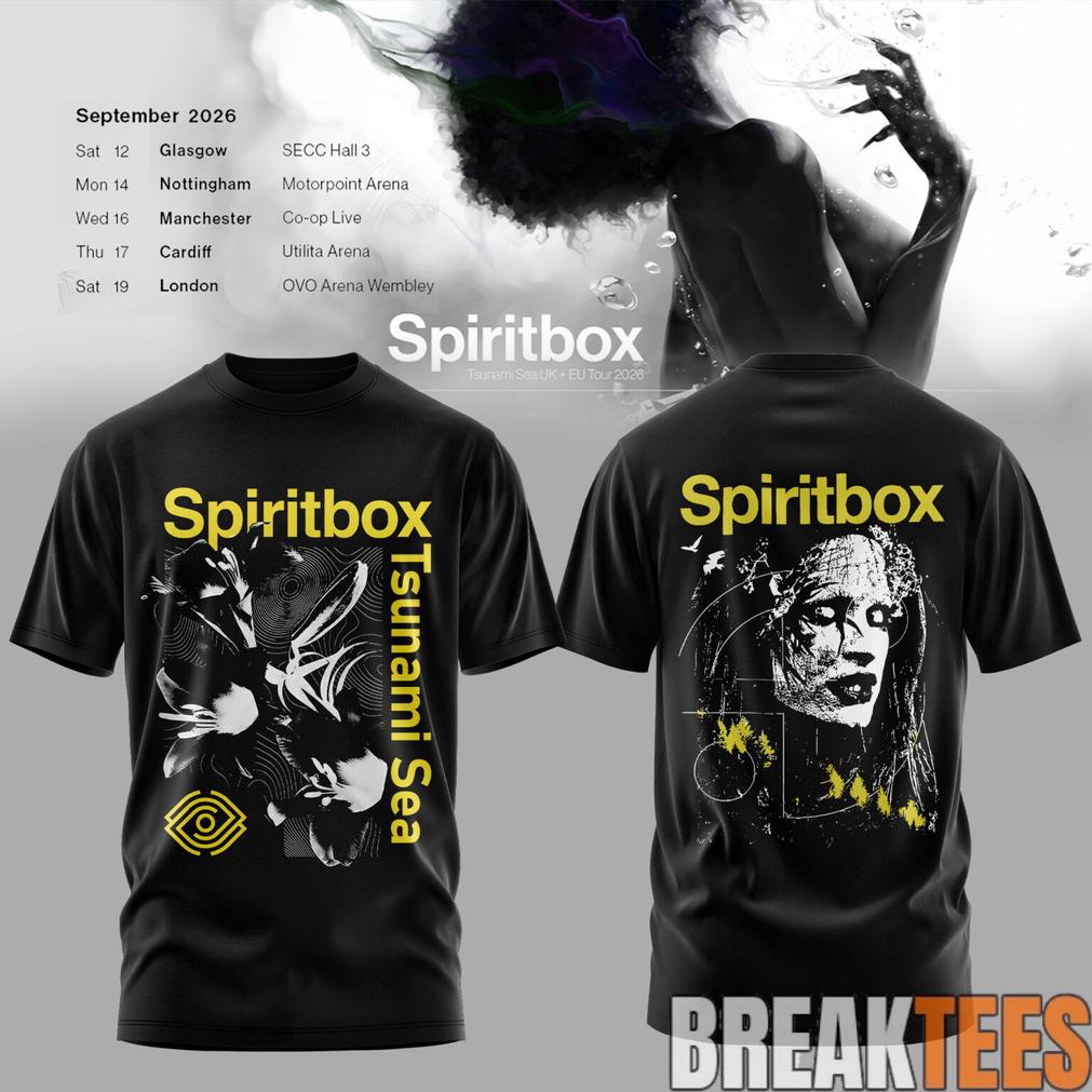 Spiritbox Tsunami Sea 2026 Abyss Echo Vintage Graphic - Adult & Kids T-Shirts, Sweatshirts & Hoodies apparel design preview 1