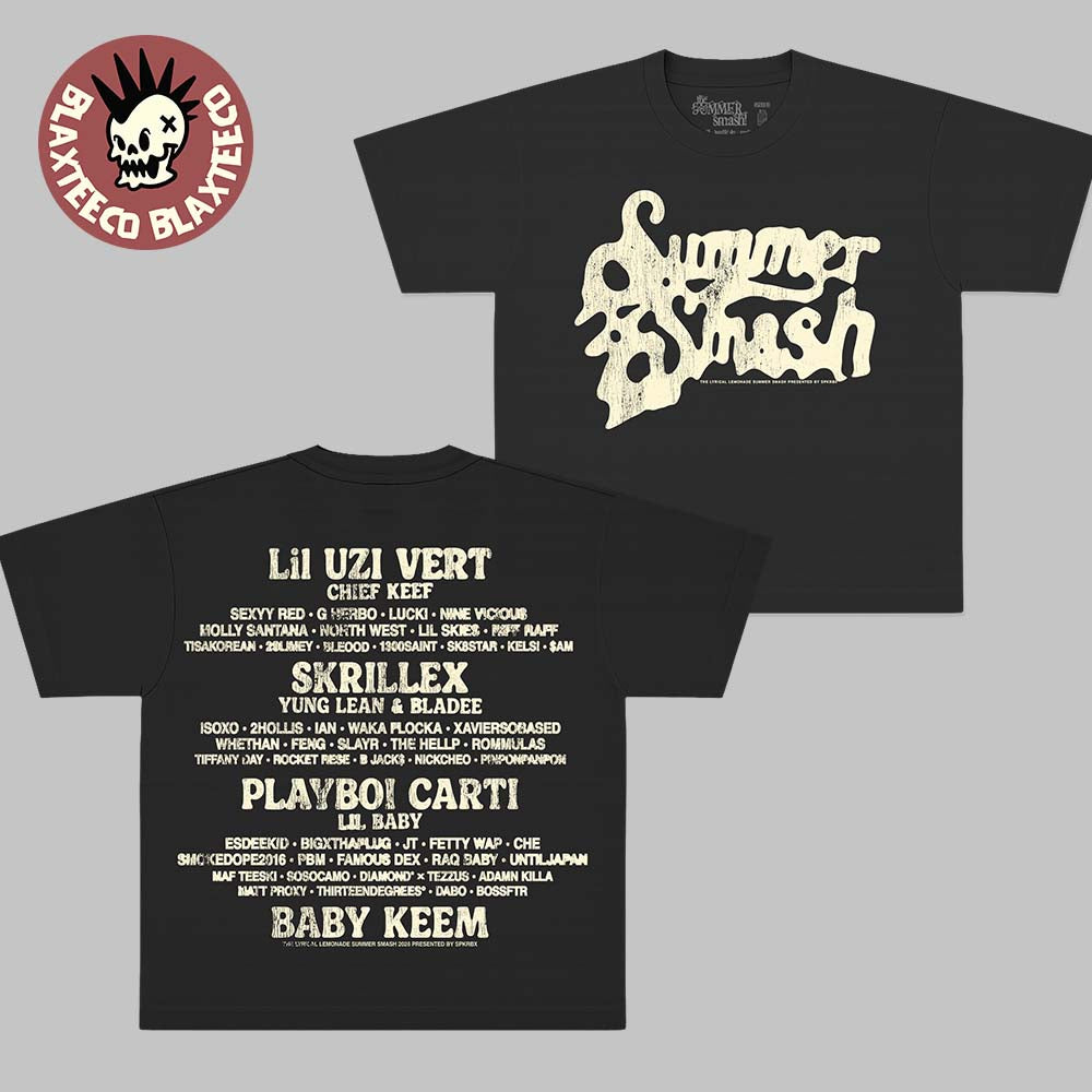 Summer Smash 2026 Festival Merch Lineup Paint Logo - Adult & Kids T-Shirts, Sweatshirts & Hoodies apparel design preview 1