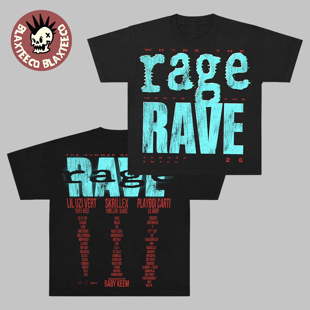 Summer Smash 2026 Festival Merch Lineup Rage Meets - Adult & Kids T-Shirts, Sweatshirts & Hoodies apparel design preview 1