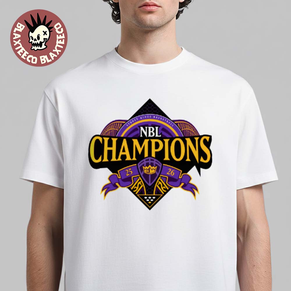 Sydney Kings 2026 NBL Champions Logo Locker Room - Adult & Kids T-Shirts, Sweatshirts & Hoodies apparel design preview 1