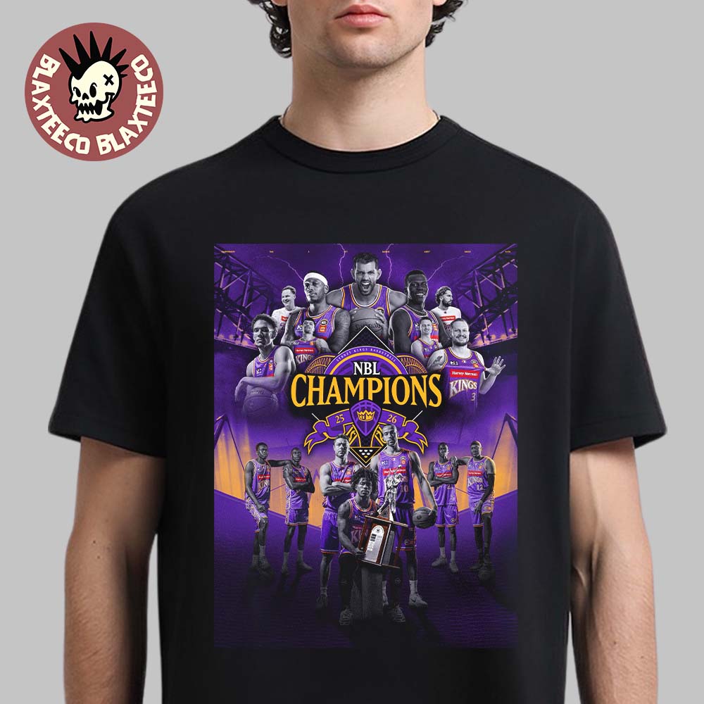 Sydney Kings 2026 NBL Champions - Adult & Kids T-Shirts, Sweatshirts & Hoodies apparel design preview 1